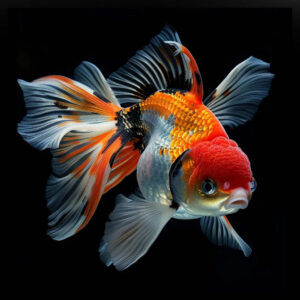 Alternative view of Carassius auratus calico oranda 7-8cm (Χρυσόψαρο)